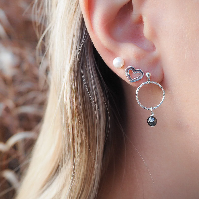 Ohrringe mit Edelstein, Ohrstecker silber edelstein, edelsteinohrringe