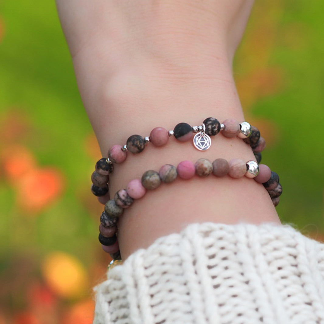 Rhodonit Edelstein Schutzstein Rosa Stein Pinker Edelstein Edelsteinschmuck
