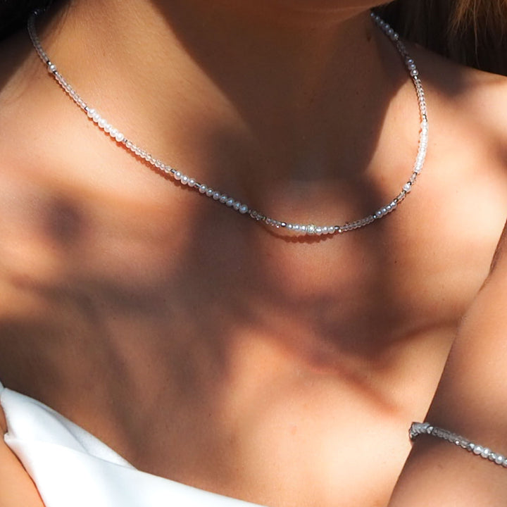 Choker Perlenkette Hochzeit Brautschmuck Kette brautkleid Perlenkette Bergkristallkette halskette braut Perlenkette Brautschmuck Hochzeitsschmuck Kette