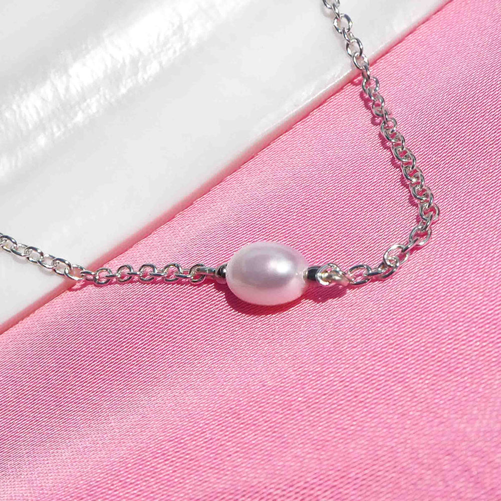 Perlenarmband Hochzeit Braut Armband Schmuck Perlenkette Silberarmband mit Perle perlenkette ovale perle silberarmband