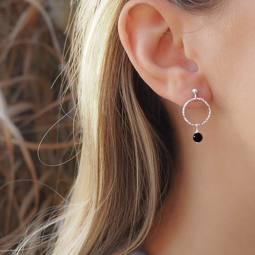 Geschenk Ohrringe Silberschmuck Edelstein Turmalin Schutzstein Handgemachter Schmuck Onlineshop Österreich